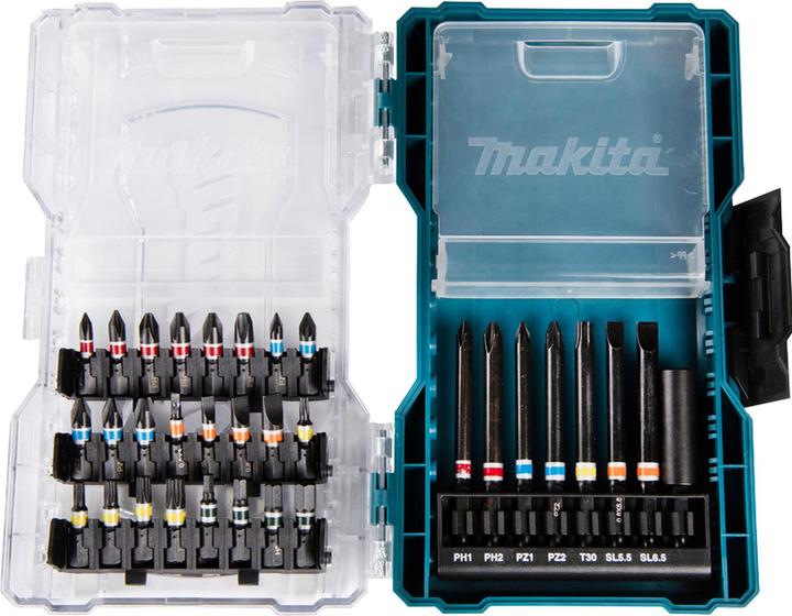 Actual product image Makita Bit set 32pcs. (Cross Phillips PH M1, Cross Phillips PH M2, Cross Pozidriv PZ M1, Cross Pozidriv PZ M2, Hexagon socket TX M30, Cross Pozidriv PZ M0, Cross Pozidriv PZ M3, Cross Phillips PH M0, Cross Phillips PH M3, Screw slot M3, Screw slot M4, Hexagon socket TX M10, Hexagon socket TX M15, Hexagon socket TX M20)