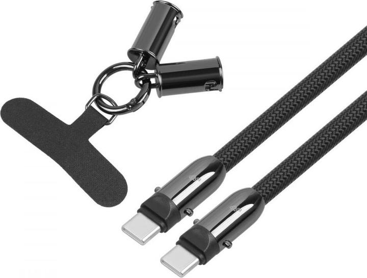 Produktbild Lenovo 2-in-1 USB C Kabel 1m Schwarz (USB 3.0)