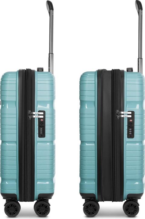 Produktbild D&N Travel Line 4300-Plus 4 Rollen Kabinentrolley S 55 cm mit Dehnfalte (37 l, Handgepäck (bis 50l))