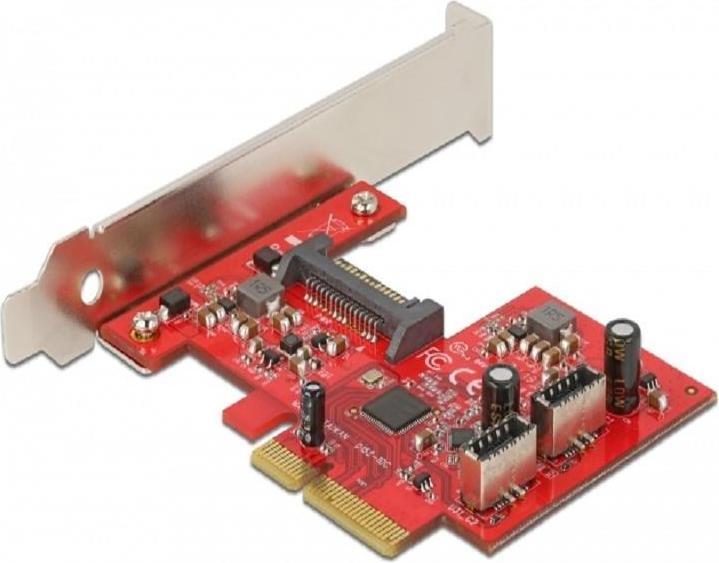 Produktbild Delock PCI Express Karte zu 2 x intern USB 3.2 Gen 2 Key A 20 Pin Buchse