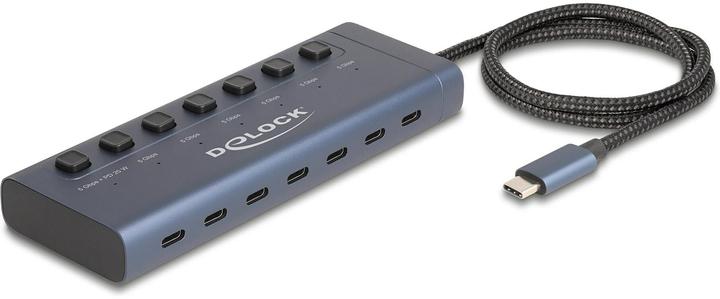 Produktbild Delock USB 5 Gbps Hub mit 7 USB Type-C Ports mit Schalter da (USB-C, 7 Ports)