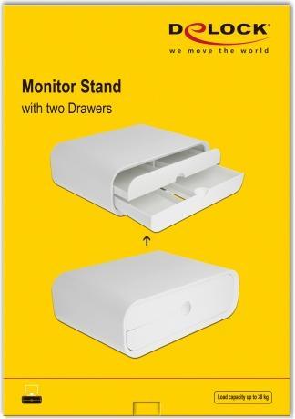 Actual product image Delock 18325 Flat Screen Table Mount Freestanding White
