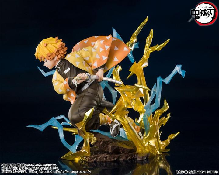 Actual product image Bandai ST Demon Slayer Zero Zenitsu Agatsuma Thunderclap 15cm