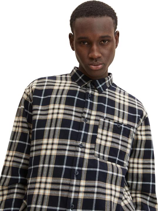 Image du produit Tom Tailor Hemd Langarmhemd mit Karomuster und Kentkragen (XXL)