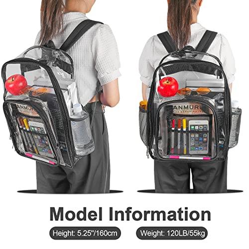 Produktbild Only-Bags.Store Rucksack Klarer Rucksack Kunststoff Schulrucksack Transparenter Rucksack Klarer Rucksack Kunststoff