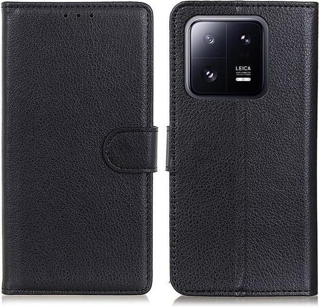 Actual product image MU Classic Litchi Leather Bookcover Series (Xiaomi 14)