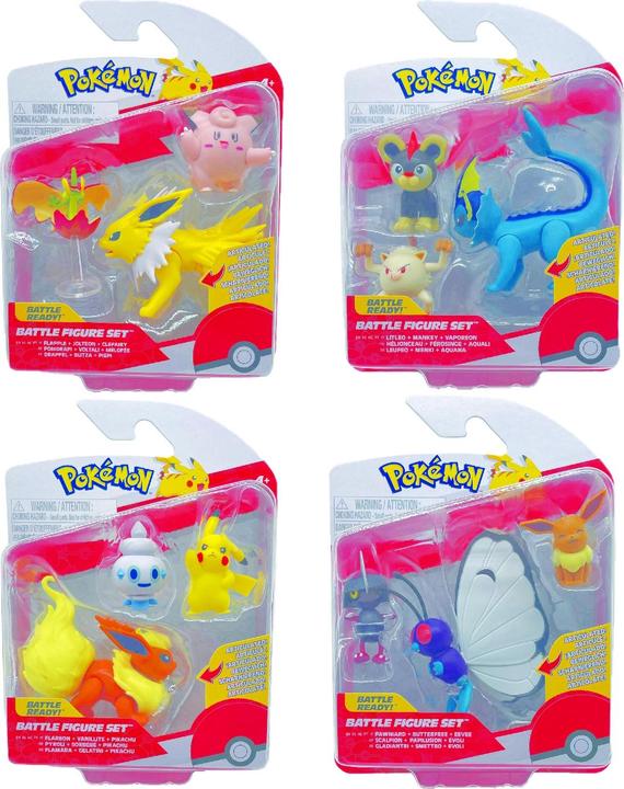 Actual product image Jazwares Pokémon Battle Figure Set ass Wave