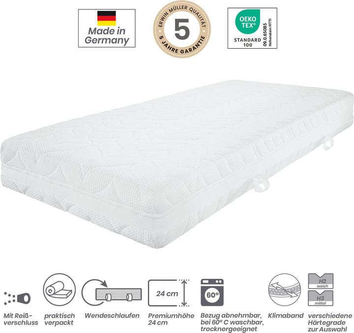 Actual product image Erwin Müller Feldkirch (90 x 200 cm, Spring core)