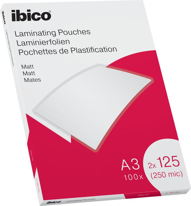 Ibico Laminierfolie A3, 125 µm 100 Stück (A3, 100 Stück, 125 µm)