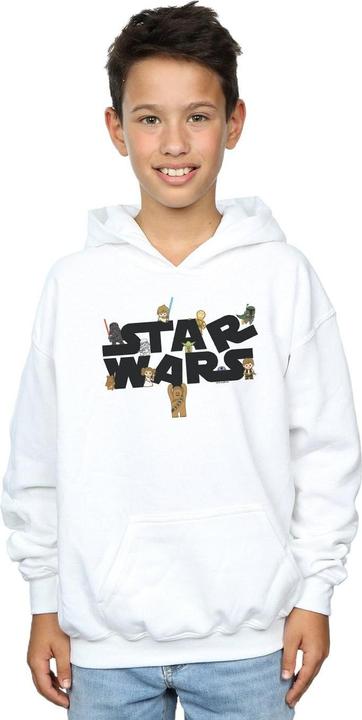 Actual product image Star Wars Boys Kiddie Logo Hoodie (152, 158)