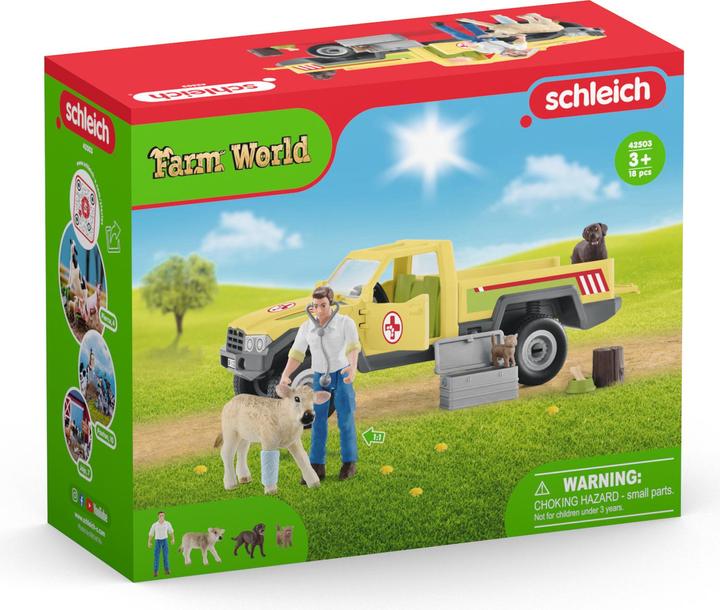 Actual product image Schleich Vet visit on the farm