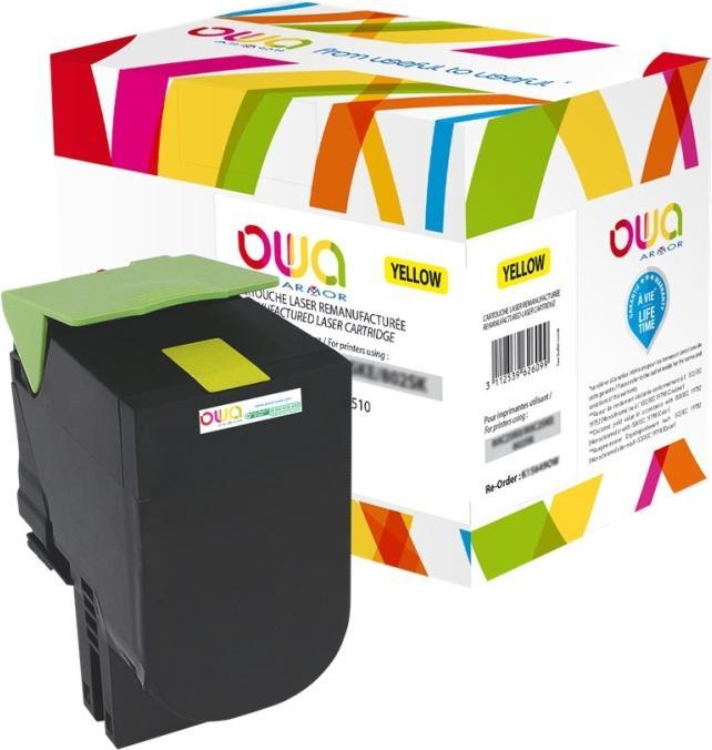 Actual product image Armor OWA OWA toner comp. Lexmark 80C2SY0, 80C2SYE (2000 p.) yellow (Y)