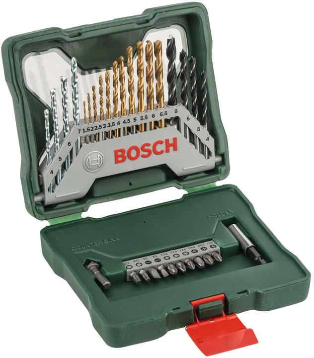 Bosch Zubehör X-Line-Titanium Bohrer- und Schrauber-Set, 30-teilig (1.5 mm, 2 mm, 2.5 mm, 3 mm, 3.5 mm, 4 mm, 4.5 mm, 5 mm, 5.5 mm, 6 mm, 6.5 mm, 7 mm, 8 mm)