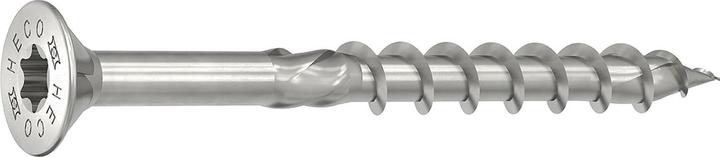 Produktbild Heco TOPIX-plus Holzschraube Senkkopf mit Frstaschen TX Teilgewinde 4,5x50 mm Edelstahl A2 200 St (200 Schrauben pro Stück)