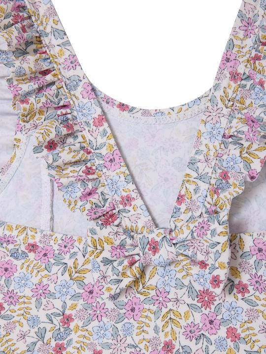 Image du produit Vertbaudet Mädchen Baby Badeanzug mit Volants, Blumenprint (92)