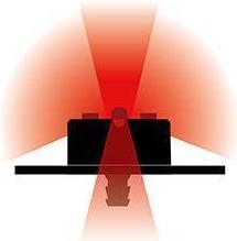 Actual product image Supernova Taillight E3 Tail Light-FR 2, 12V, black Cable exit downwards, 1800mm cable