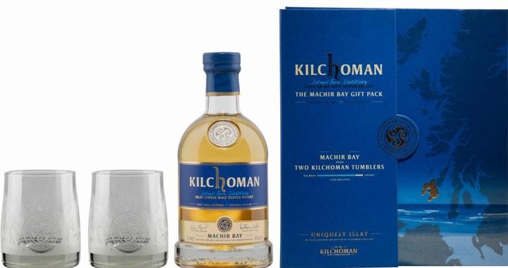 Image du produit Kilchoman THE MACHIR BAY GIFT PACK 46% Vol. 0,7l en coffret cadeau avec 2 verres (Single Malt, 6 x 70 cl)