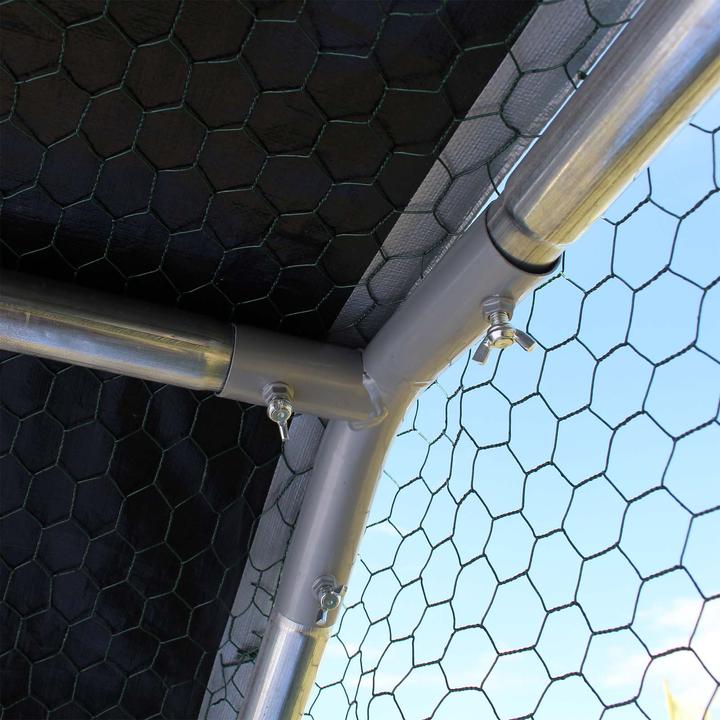 Produktbild Wiltec XXL Freilaufgehege 4x3x2m Aussengehege Voliere Hühnerstall Kleintiergehege