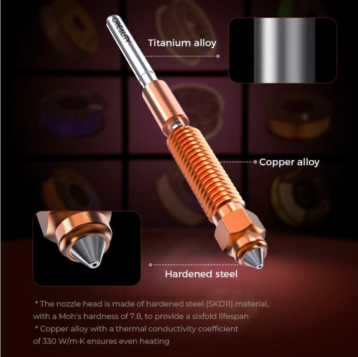 Produktbild Creality K1 Serie New Keramik Hotend Kit mit Unicorn Düse (Zubehör)