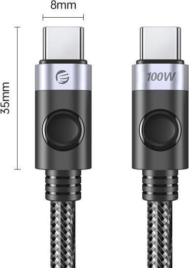 Produktbild Orico USB C – USB C PD 100W Fast Charging Cable 180° (1 m, 100 W)