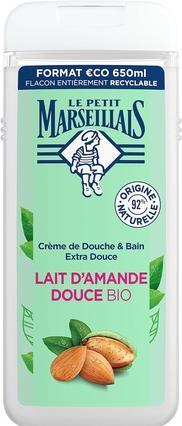Produktbild Le Petit Marseillais Extra Gentle Bath & Shower Cream Organic Sweet Almond Milk 650ml (650 ml)
