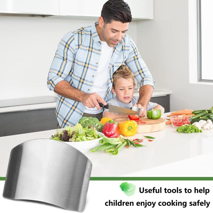 Immagine prodotto ASMI Protezione per le dita degli utensili da cucina in acciaio inox Due