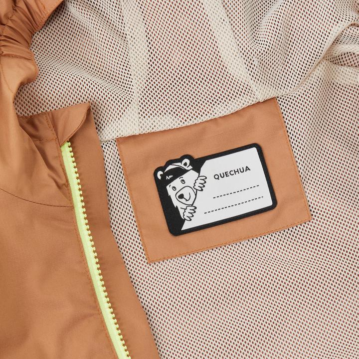 Produktbild Quechua Wanderjacke MH500 Kinder wasserdicht Gr. 92–122 braun (122)