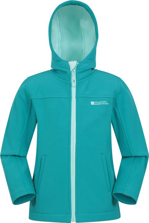 Actual product image Mountain Warehouse Childrens/Kids Exodus Water Resistant Soft Shell Jacket (128)