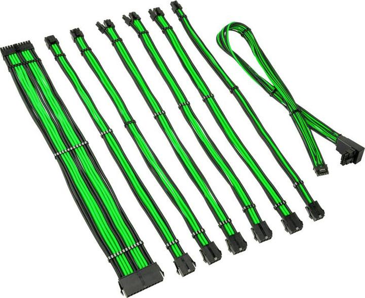 Immagine prodotto Kolink Kit di prolunghe per cavi intrecciati Core Pro 12V-2x6 Tipo 2 - Verde veleno