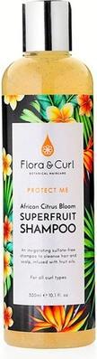 Flora & Curl PROTECT ME african citrus bloom superfruit shampoo 300 ml (300 ml, Flüssiges Shampoo)