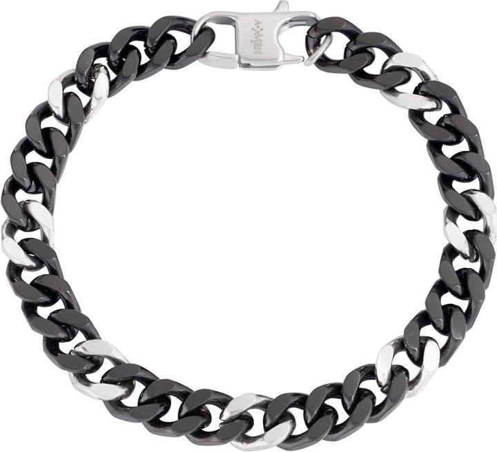 Amen Steel Armband (21 cm, Edelstahl)