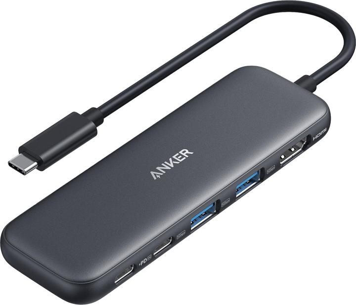 Anker USB-C hub (5-in-1) 1 x 4K HDMI 2 x USB-A 1 x USB-C 1 x USB-C PD 100W (USB-C, 5 Ports)