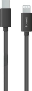 Image du produit Fongex Câble de charge Fonex Lightning 1,5 m vers USB-C noir (1.50 m)