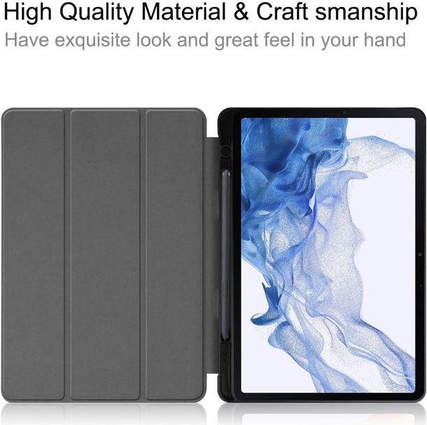 Actual product image MU Classic Triple foldable leather cover (Galaxy Tab S8)