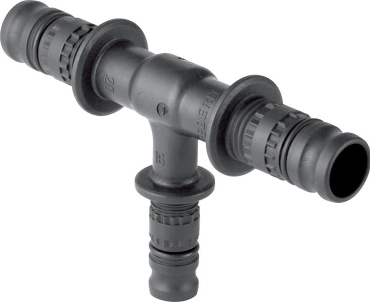Produktbild Geberit Mepla Pressfitting T-Stck Kunststoff 40 x 20 x 40 mm 625.317.00.5 (Pressverbindung)