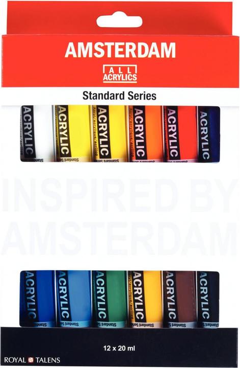 Amsterdam Acrylfarbe Starter Set (Mehrfarbig, 20 ml)