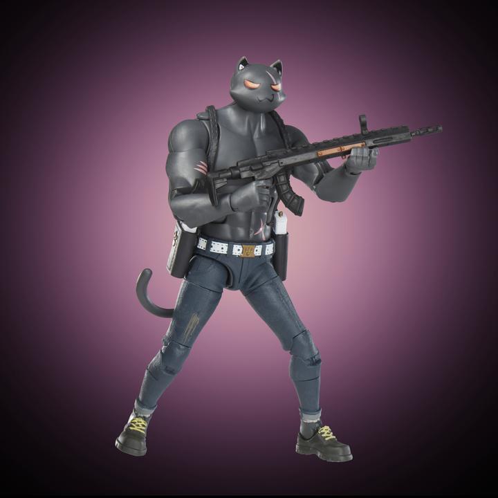 Produktbild Fortnite Hasbro Victory Royale Series Meowscles (Shadow), 15 cm grosse Action-Figur mit Accessoires