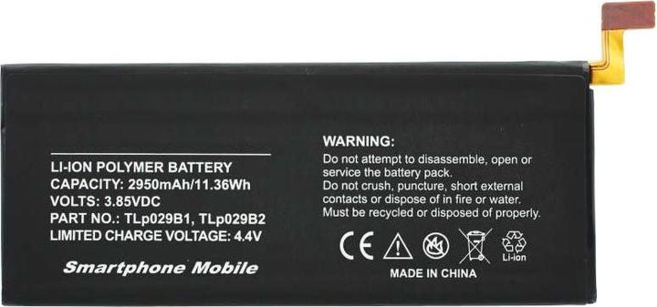 Actual product image AccuCell Alcatel One Touch Pop 4S LTE battery, OT-5095, type TLp029B1