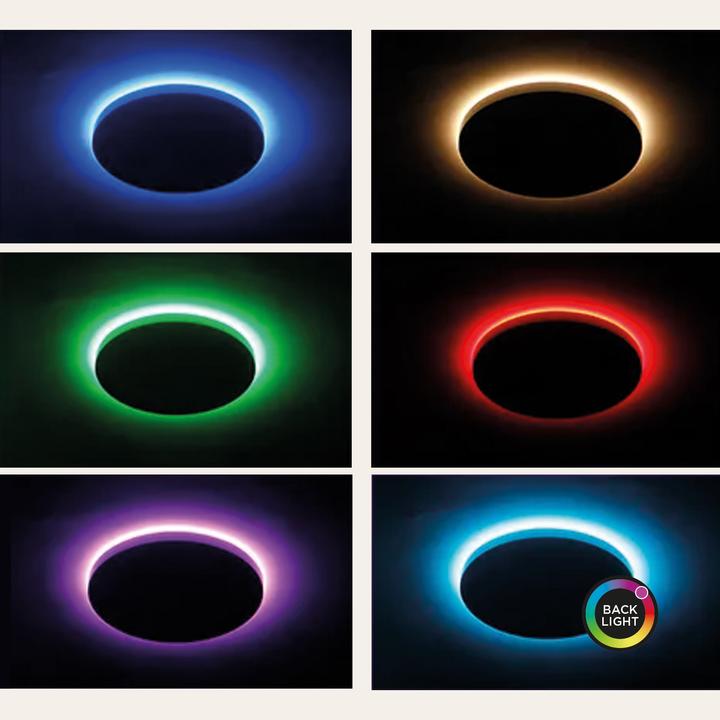 Immagine prodotto KSIX Plafon LED Duo Inteligent Cct-Rgb 24w 42cm (2450 lm)