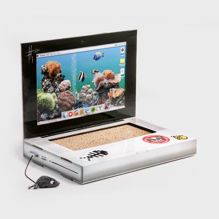 Produktbild Suck UK Laptop (Beschäftigungsspielzeug Katze, Kratzspielzeug Katze)