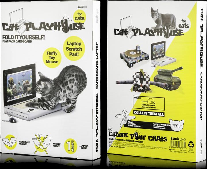Produktbild Suck UK Laptop (Beschäftigungsspielzeug Katze, Kratzspielzeug Katze)