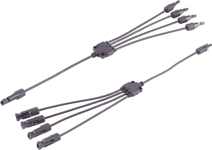 Image du produit Shiverpeaks S/CONN maximum connectivity PV4 Set de câbles adaptateurs en T, 4/1, 4mm², noir/noir, 30cm (Câble solaire)