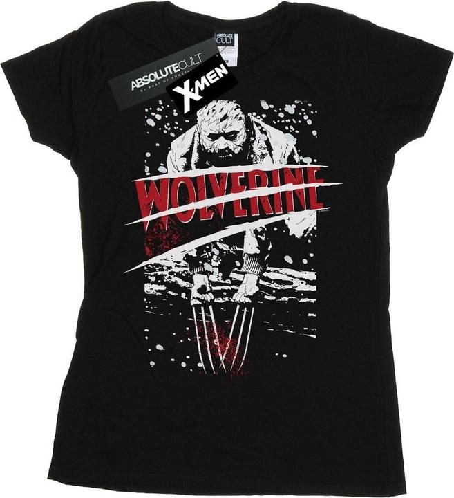 Actual product image Womens/Ladies X-Men Split Red Wolverine Cotton T-Shirt (L)