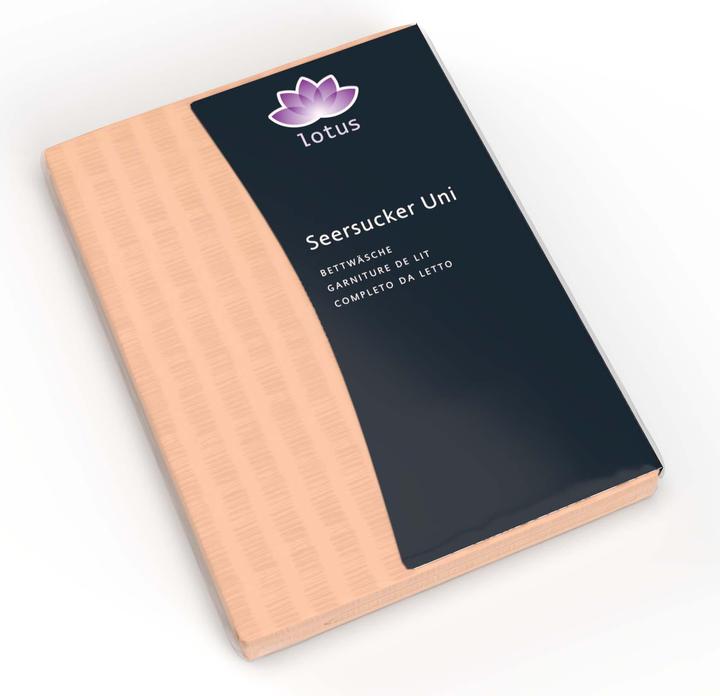 Actual product image Lotus Bettwaren Bed Linen Satin Seersucker uni (Bedding set, 240 x 240 cm)