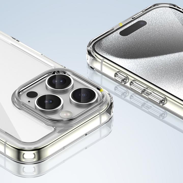Actual product image Hurtel Outer Space Case with Gel Frame for iPhone 16 Pro Max - Clear (Apple iPhone 16 Pro Max)