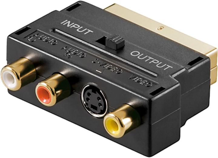 Produktbild Goobay Scart zu Composite Audio Video und S-Video Adapter, IN/OUT (Video Switch)