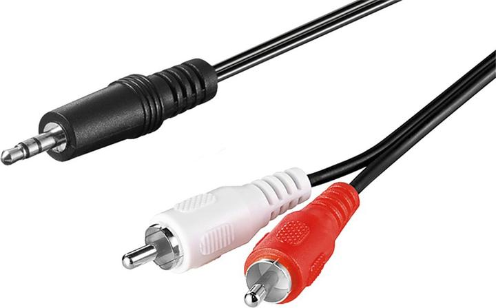 Produktbild Goobay Audio Adapterkabel AUX, 3,5 mm Klinke zu stereo Cinch-Stecker, CU (10 m)