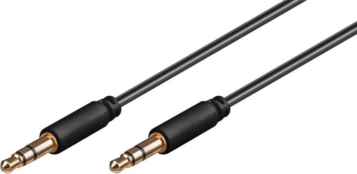 Immagine prodotto Goobay Cavo di collegamento audio AUX, 3,5 mm stereo a 3 pin, sottile, CU (1 m)