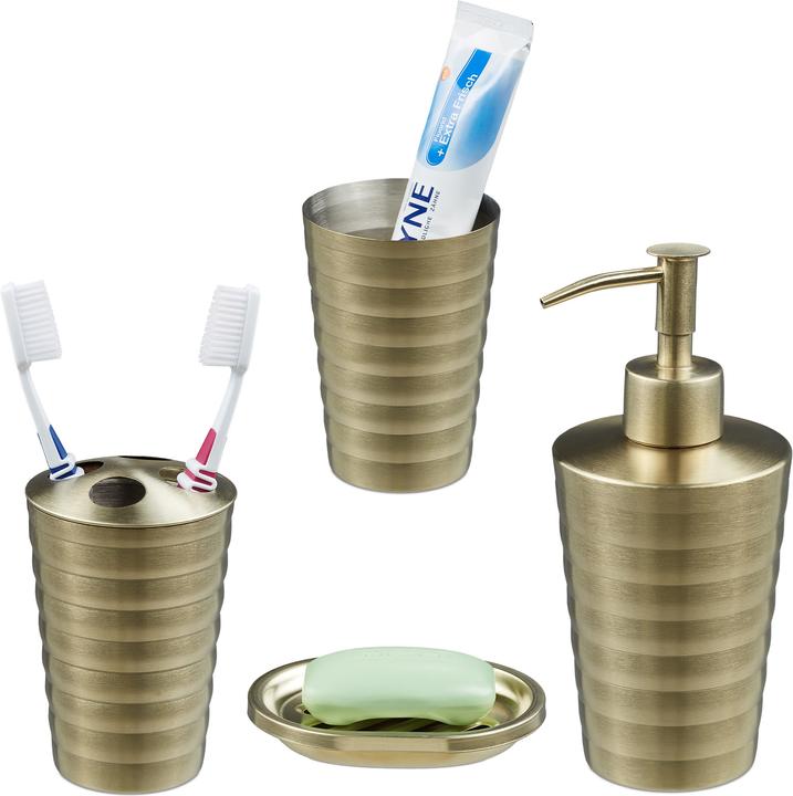 Actual product image Relaxdays Bathroom-accessory set