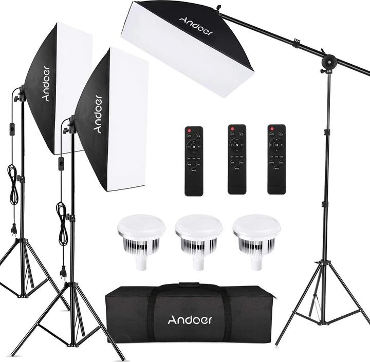 Andoer Softbox-Beleuchtungsset 85 W (Softbox)